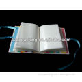 paper cover photo album with PP pocket and fastened ribbon